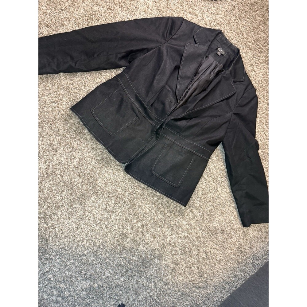 Isabella Women's Black Pant Suit 2 Piece Set Blazer & Trousers Size 14W Business